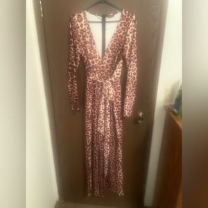 Shein- Size 8- Women animal print jumpsuit w/attached belt